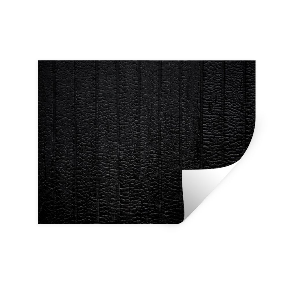 MuchoWow Wandtattoo Wandsticker Wandaufkleber Schwarz - Design - Textur - Lederoptik 40x30 cm Selbstklebend und Repositionierbar - Faltenfrei
