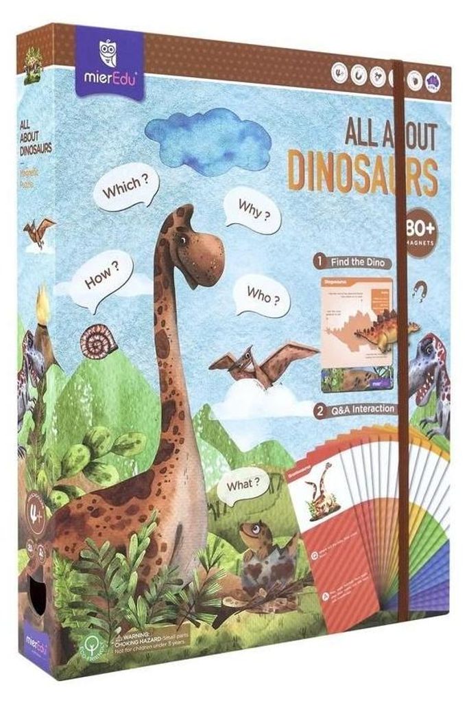 Puzzle magnetyczne Wszystko o dinozaurach mierEdu