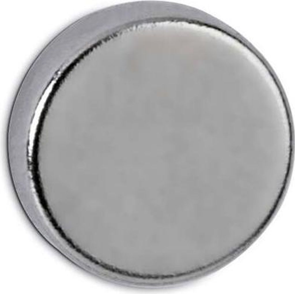 MAUL Magnet rund 10 Stück 2 kg Stahl Metall Neodym Produktbild 