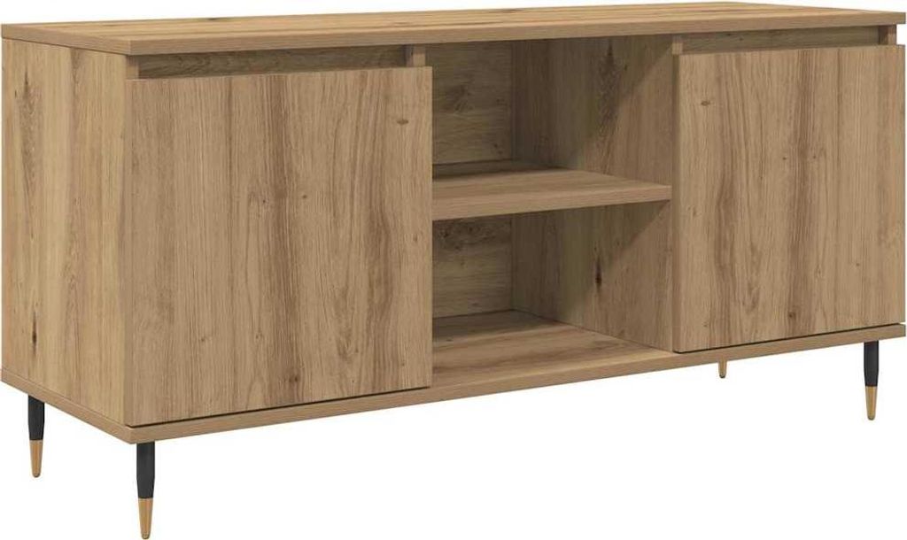 vidaXL Szafka pod telewizor Artisan dąb 104 x 35 x 50 cm Zdjęcie produktu 