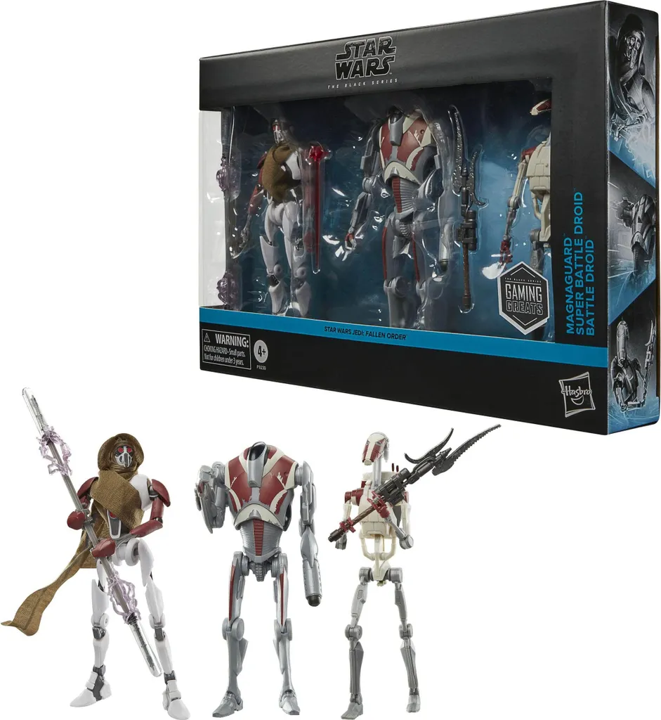 Pack 3 Figurines Star Wars Black Series Droids de Combat et Magna Guard 15cm