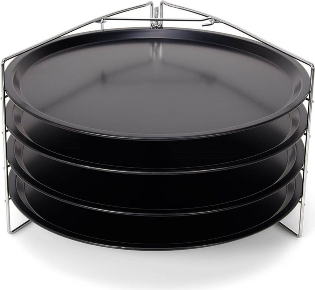 PIZZABLECHE Schwarz 4er-Set 33/33/5 cm PAT02896