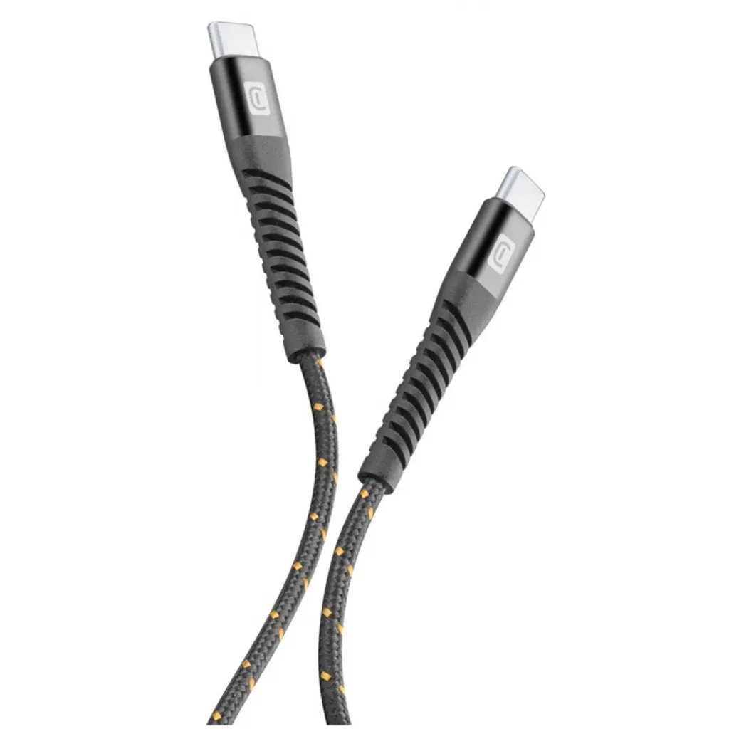 Cellularline Cavo USB-C Ultra Resistente Tetra Force 1.2m Nero