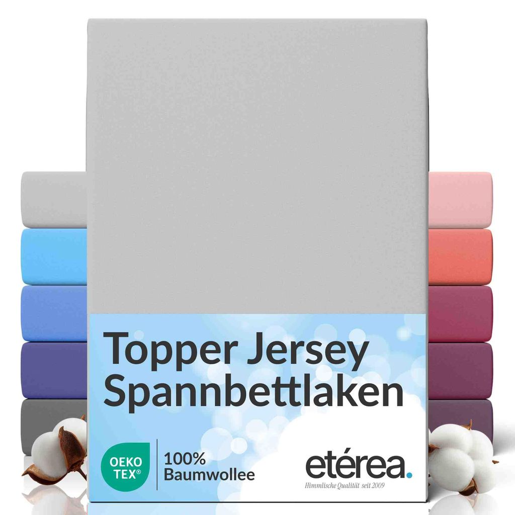 etérea Topper Jersey Spannbettlaken 90x200 - 100x200 cm – Produktbild 