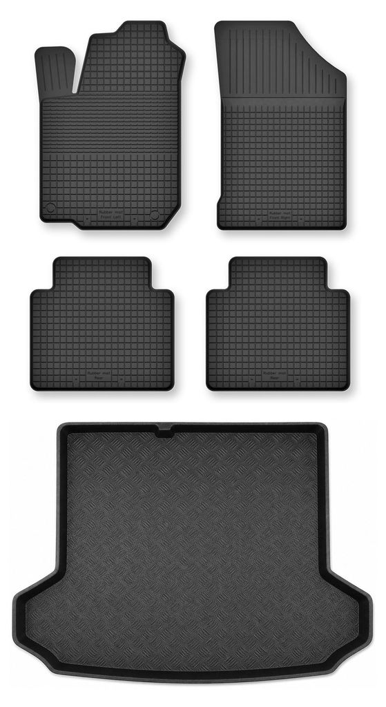 Tapis en caoutchouc + bac de coffre pour Audi Q4 e-tron Image du produit 