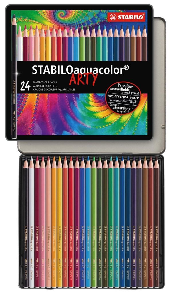 STABILO Aquarell-Buntstift - aquacolor - ARTY - 24er Produktbild 