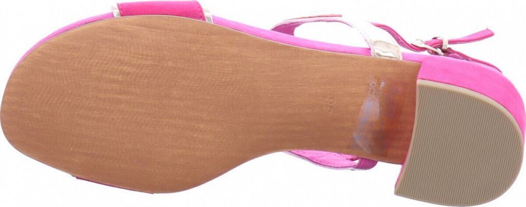 MARCO TOZZI Damen Sandale Textil Sandalette Metallic Produktbild 10