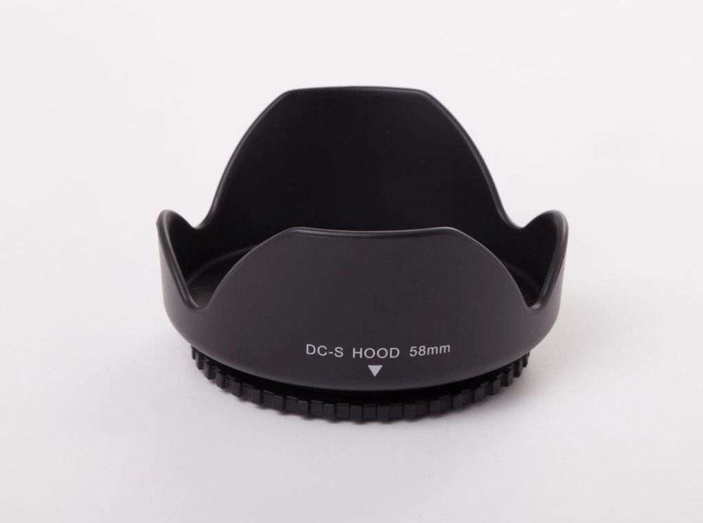 vhbw Gegenlichtblende für 58mm Objektiv, tulpenförmig, 8,5 Produktbild 