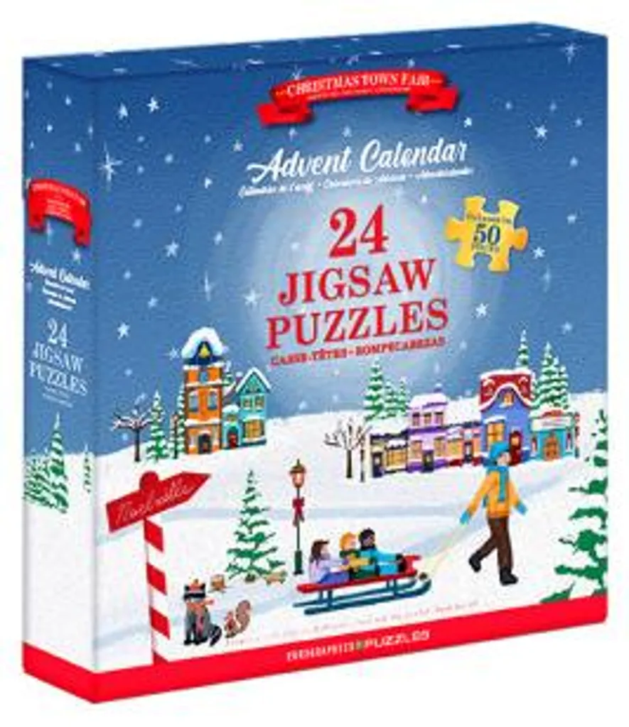 Puzzle Calendrier de l'Avent 24 jours Foire de Noël pour adultes