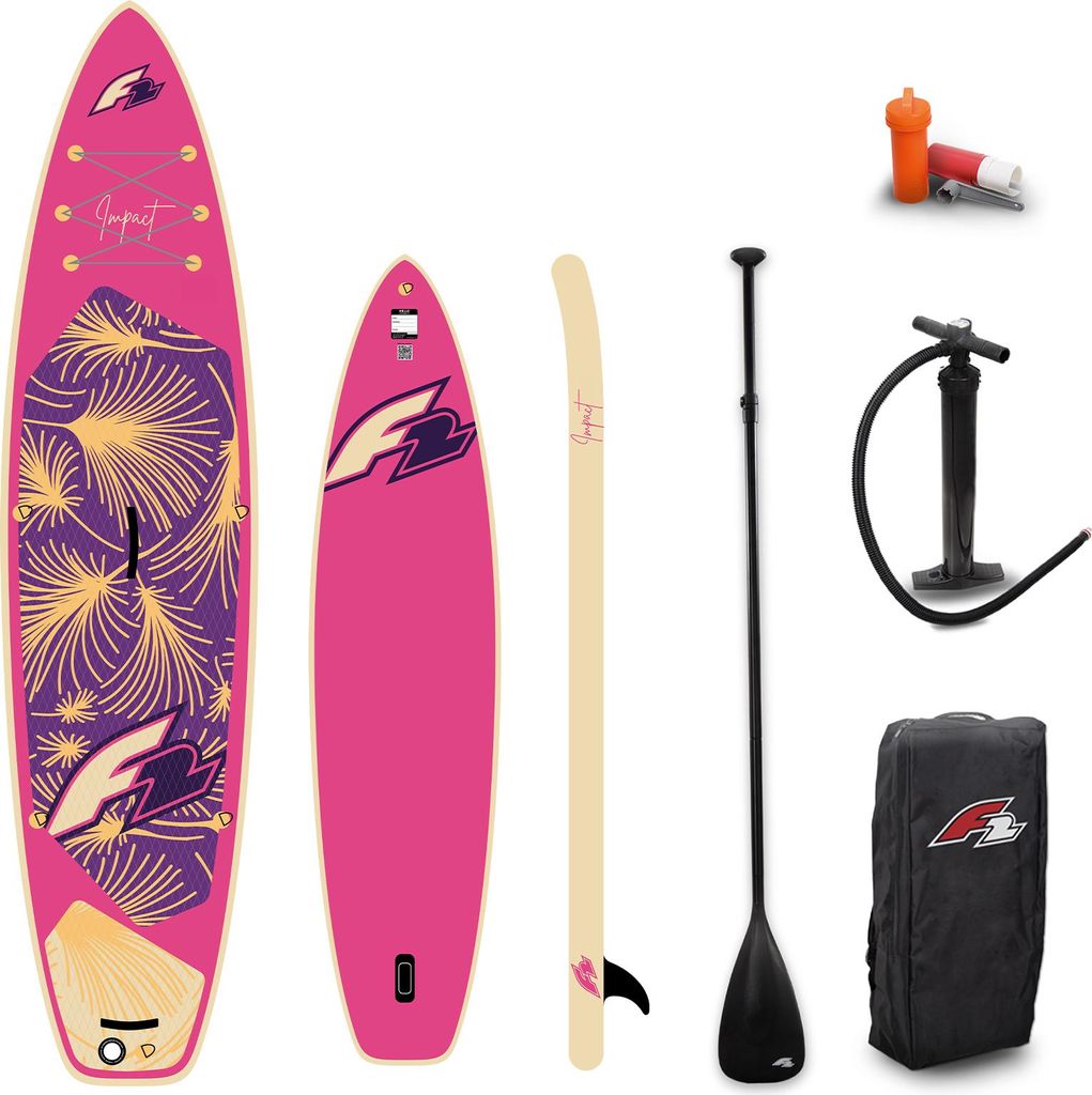F2 Damen SUP Stand Up Paddle Board Impact 335cm 11,0 Pink 2025/26