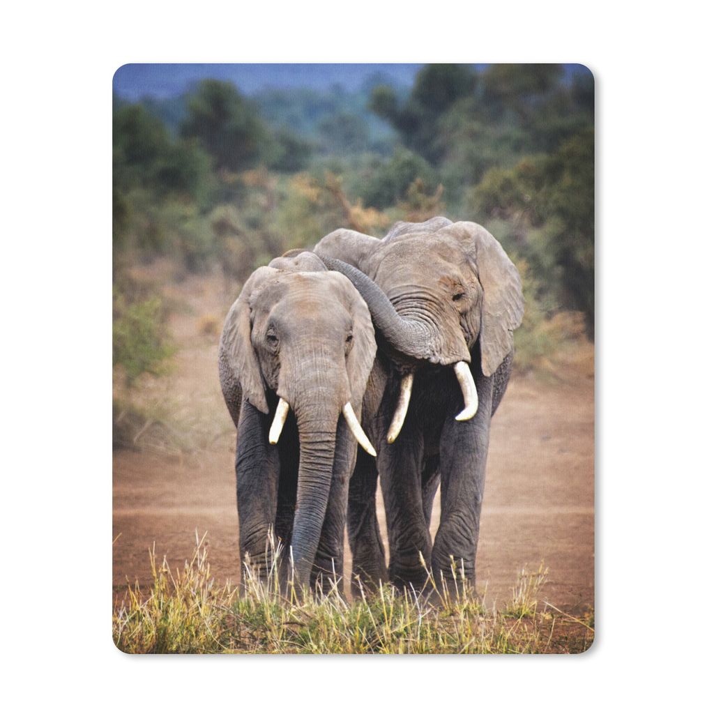 MuchoWow Mauspad Mousepad Elefant - Afrika - Tiere 30x40 cm - Mousepads - Maus Mat - Pad - Mausunterlage - Mausmatten