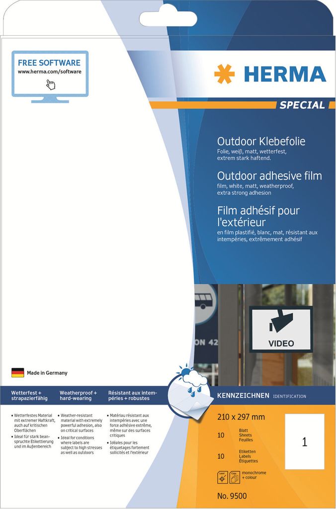 HERMA Special - polyethylen (PE) - matný - samolepicí - Obrázek produktu 