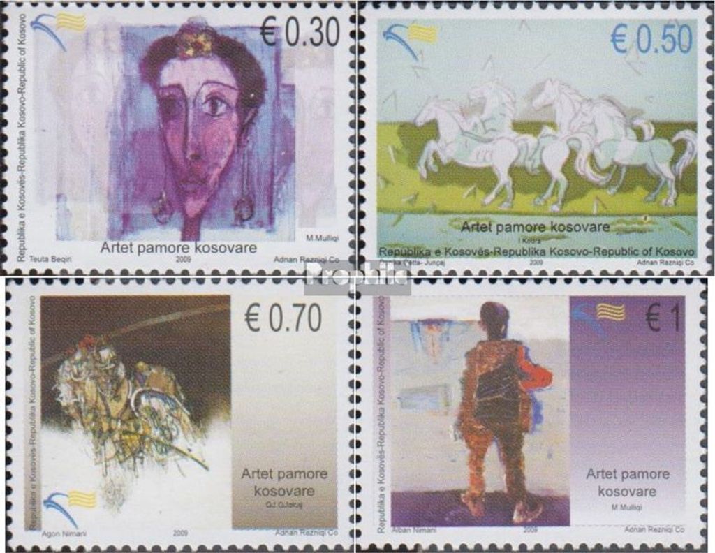 Briefmarken Kosovo 2009 Mi 143-146 (kompl.Ausg.) gestempelt Visuelle Kunst