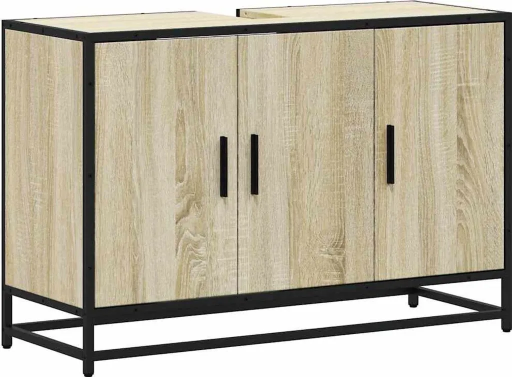 Miglior Mobile Bagno 90cm SYFAX Rovere Sonoma | Qualità Massello