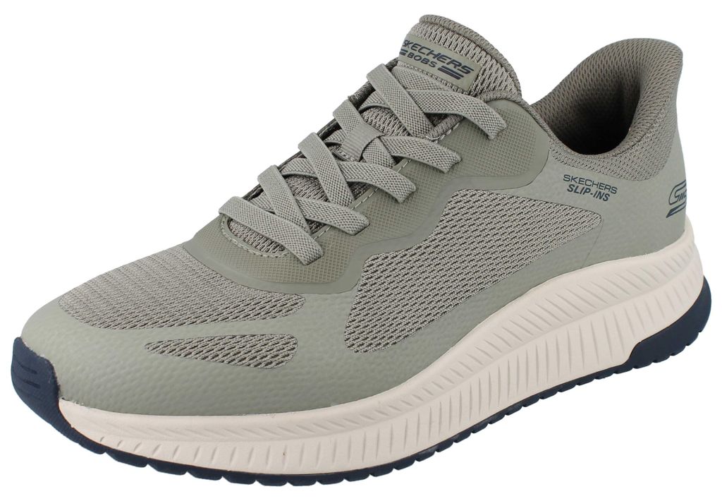 SKECHERS Slip-ins Bobs Squad 4 Herren Sneaker oliv grün Produktbild 