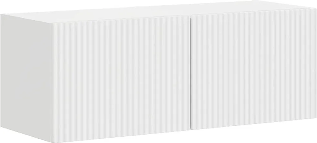 Set 2 Mobili TV SYFAX™ Bianco Lucido Sospesi 60cm | Design Contemporaneo