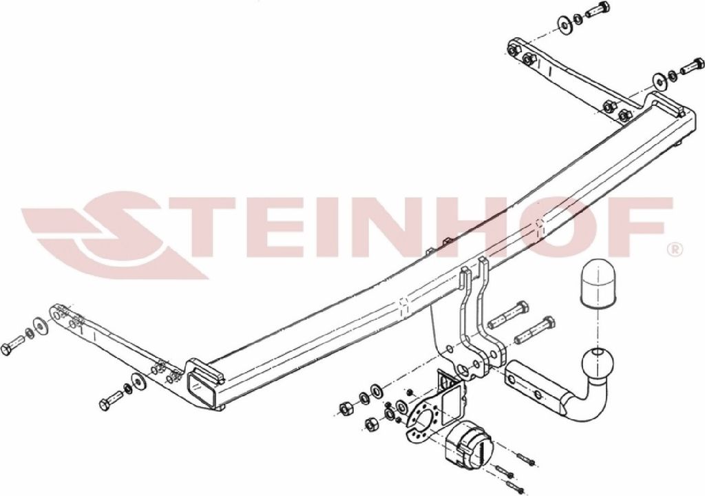 Z545872 Anhängerkupplung passend für AUDI A3 07/2016-2020 starr