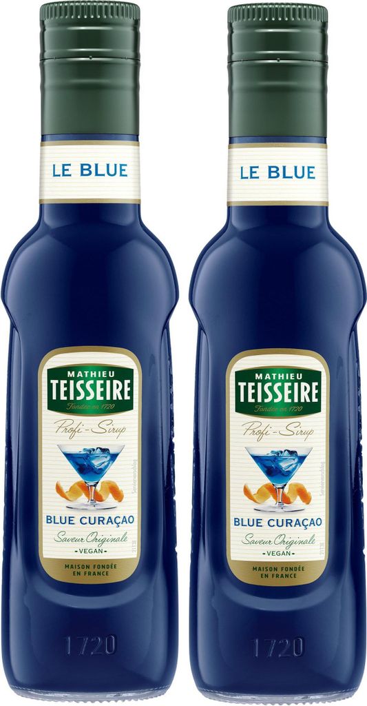 Mathieu Teisseire Getränke-Sirup Blue Curacao 0,25L (2er Pack)
