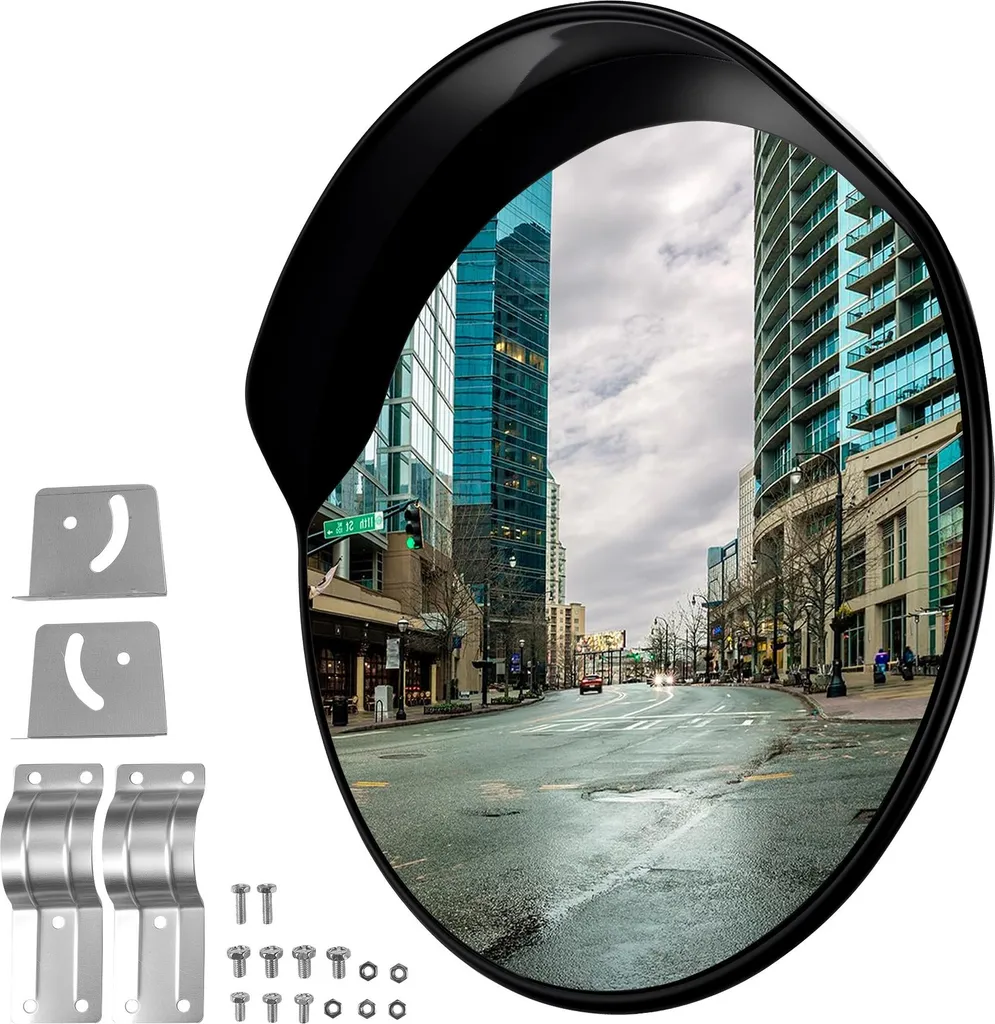 Miroir de circulation pour sortie de résidence 75 cm convexe Wiltec