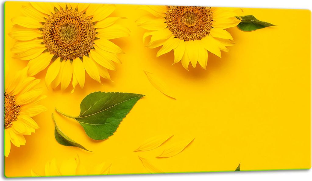 Glasschneidebrett Herdabdeckplatte Glaskeramikkochfeld Universal 52x30 cm Schwarz Blume