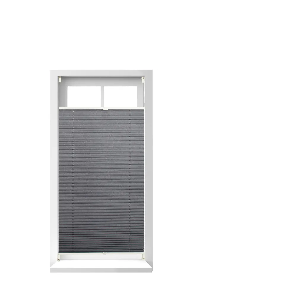 Relaxdays lot de 2 stores plissés gris 60x130 cm montage sans perçage