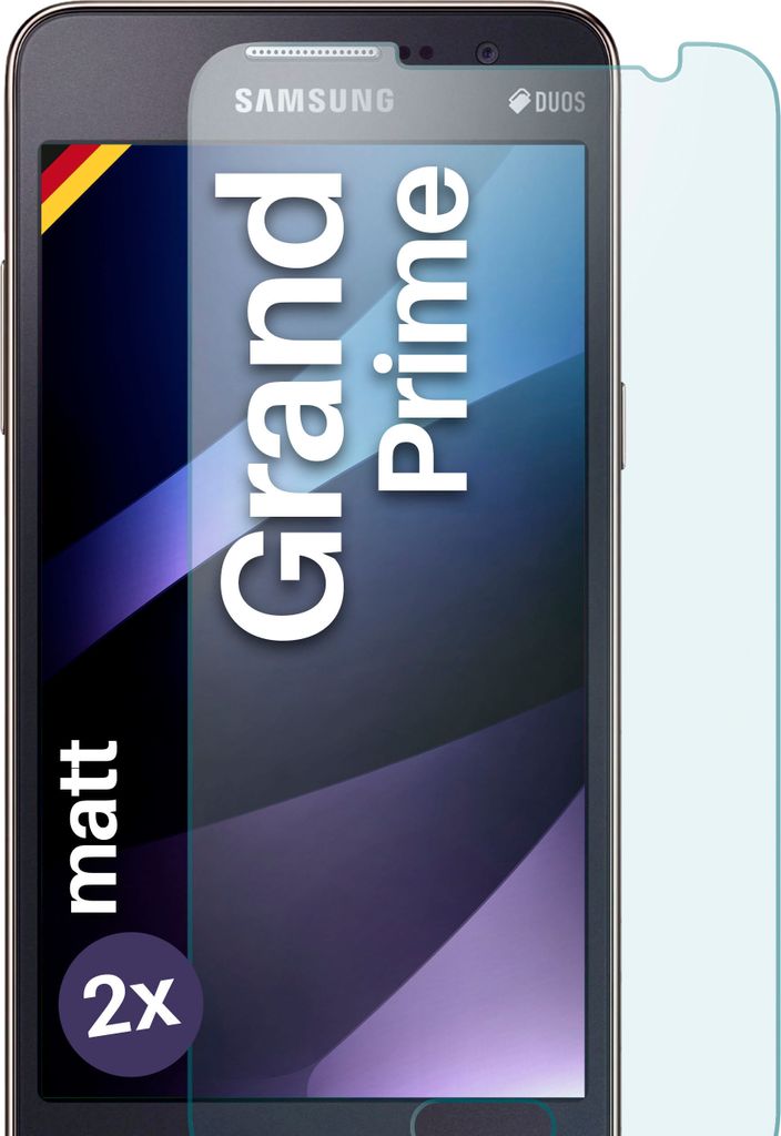 SCHUTZFOLIE FÜR SAMSUNG GALAXY GRAND PRIME - MATTES GLAS, Stückzahl:2er Set