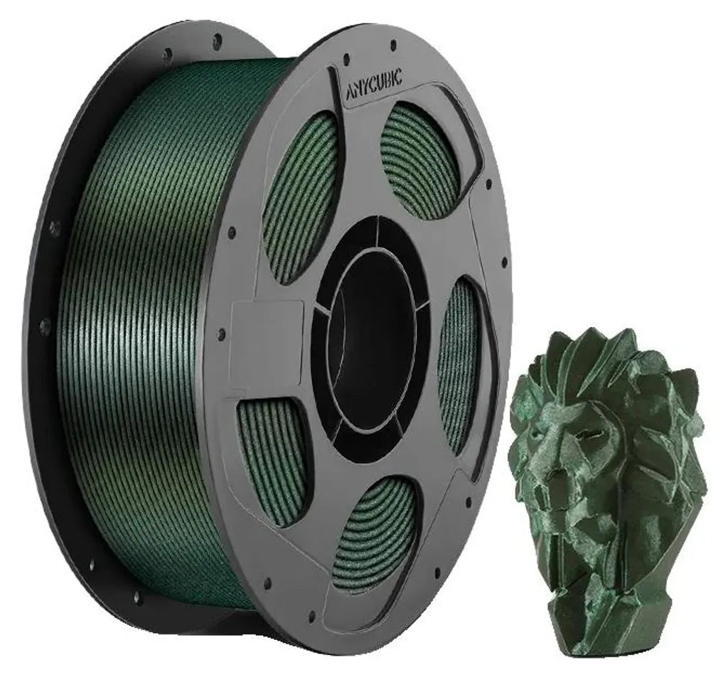 Consommable Impression 3D PLA Vert à Effet Scintillant Bobine 1kg