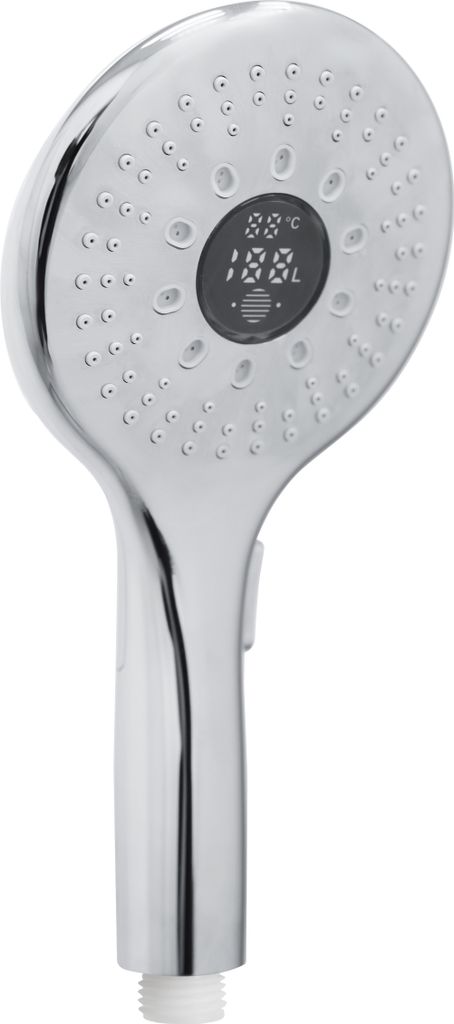 LED Handbrause mit Wasserzähler und Temperauturanzeige, Produktbild 
