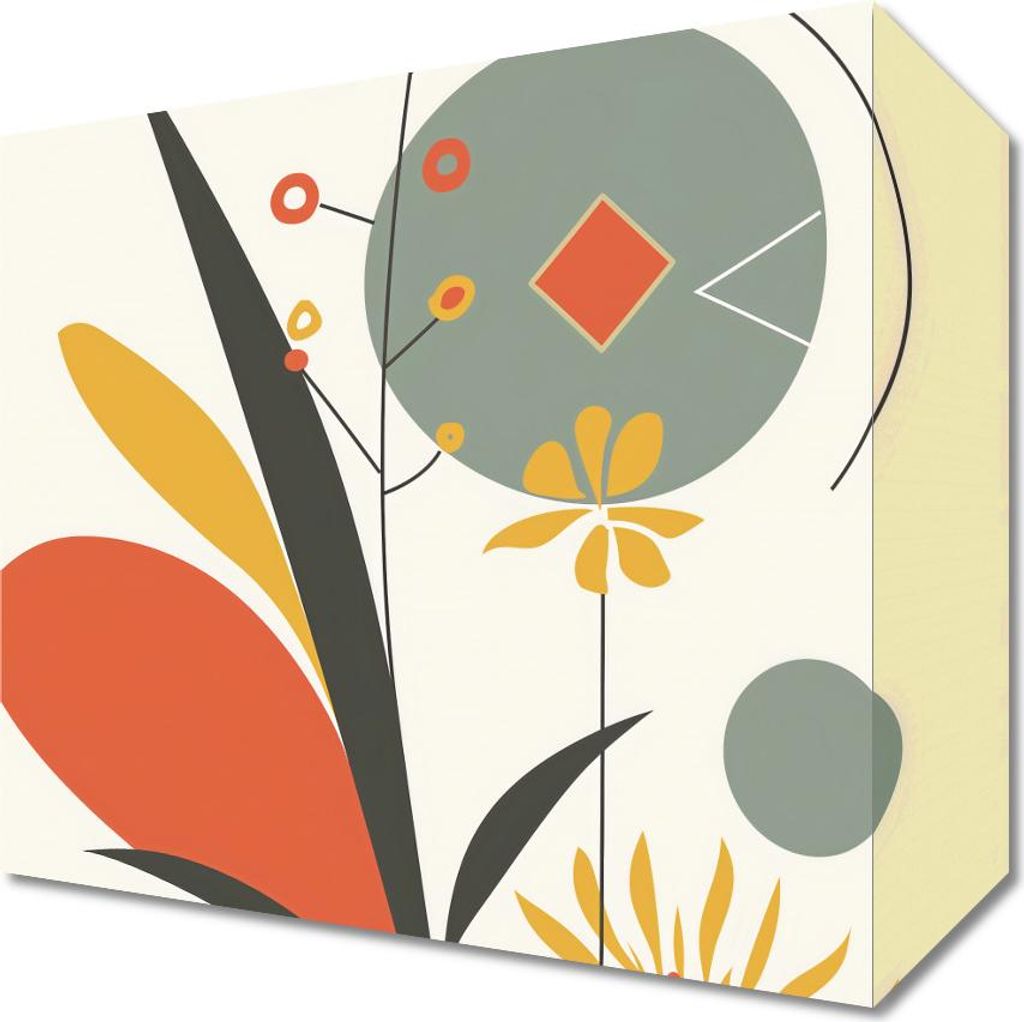 Bild 20x20cm Geometrischer Garten