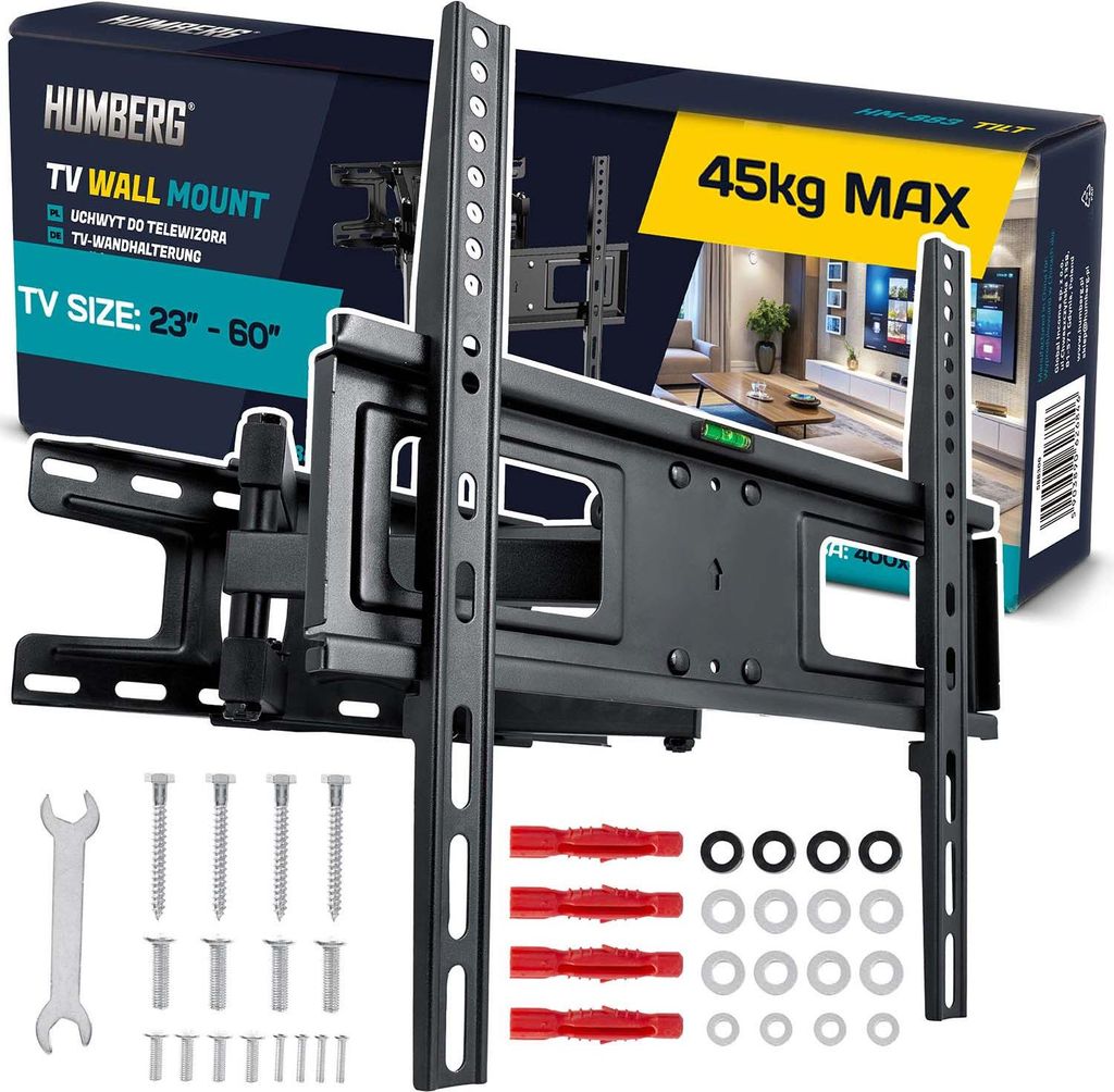 Staffa TV Humberg 23-60 pollici 45 kg Immagine del prodotto 