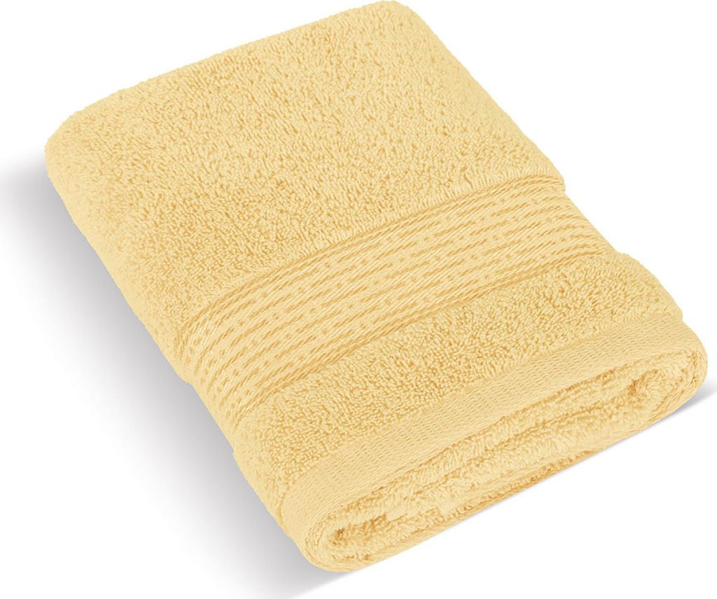 Frottee-Handtuch 50x100cm Streifen 450g hellgelb