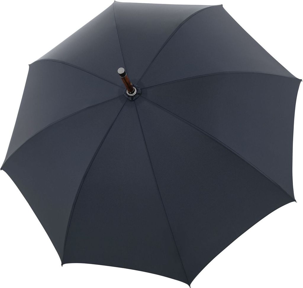 doppler Manufaktur Stockregenschirm Regenschirm Kastanie Oxford Blue dunkelblau