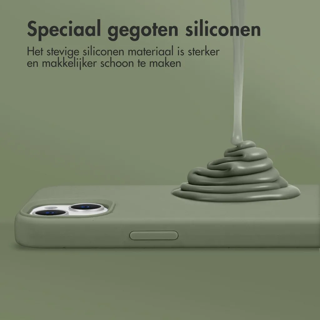 Accezz Custodia Silicone MagSafe iPhone 13 Pro Max Verde - Alta Qualità - 12