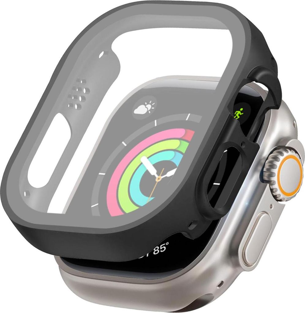 360 Grad Smartwatch Hülle für Apple Watch Ultra Series 1 / 2 / 3 49 mm mit Displayschutz Case Watch Cover Bumper Rundum Schutzhülle Uhr Bildschi...