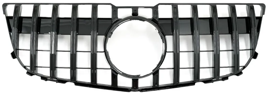Grille de Calandre Sport pour Mercedes GLK X204 Facelift Noir Piano GT-R