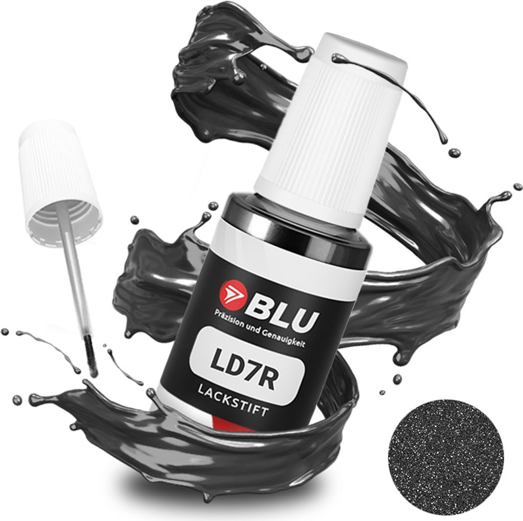 BLU Auto Lackstift Grau kompatibel für Volkswagen LD7R Peppergrey | Auto Lack Reparatur Ausbesserungslack