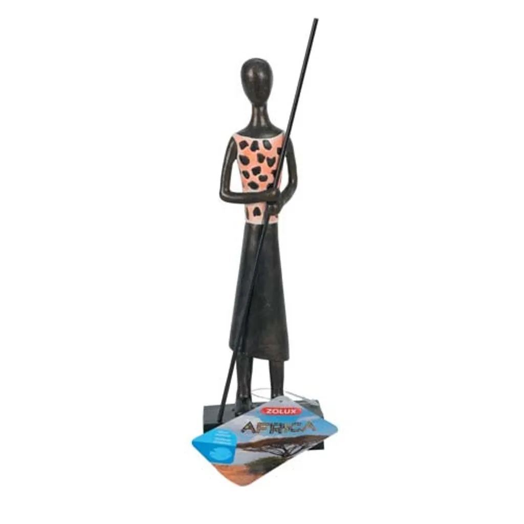 Zolux African Warrior Ornament - Decorazione Acquario con Storia
