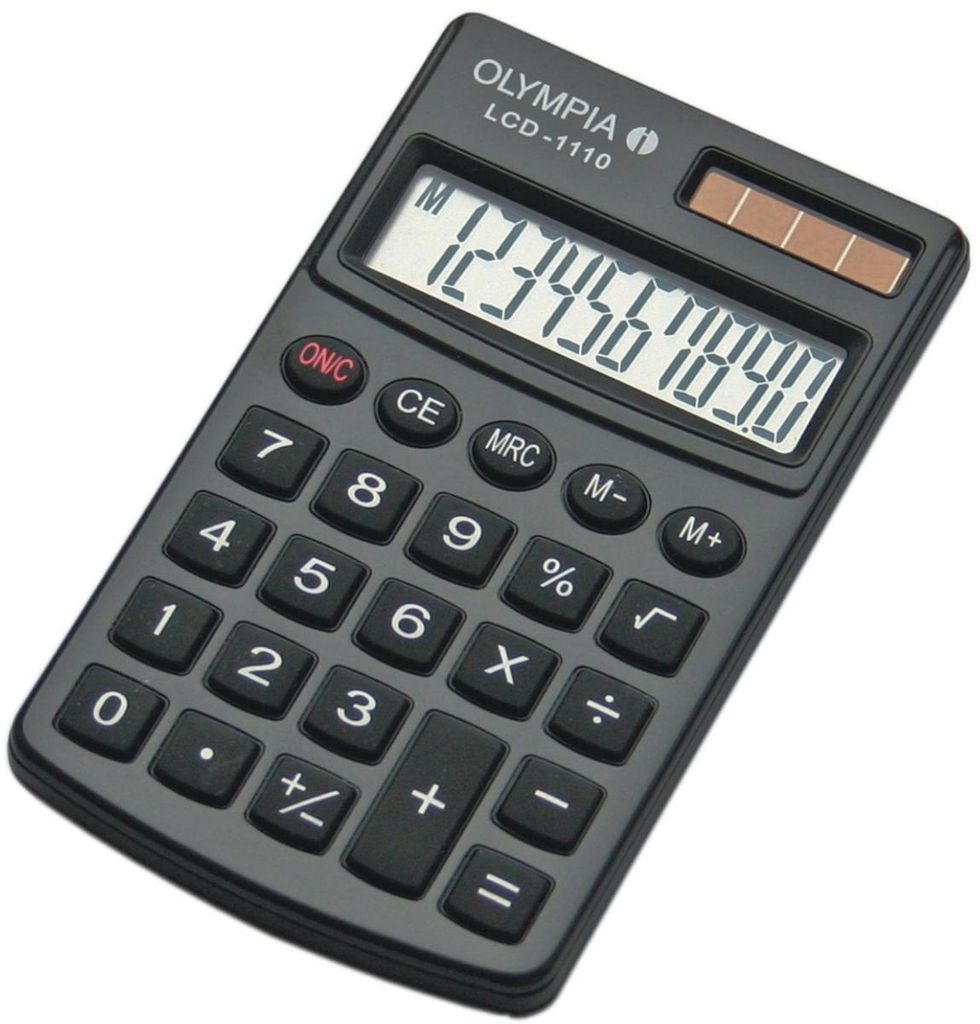 Olympia LCD 1110, Kapsa, Jednoduchá kalkulačka, 10 Obrázek produktu 