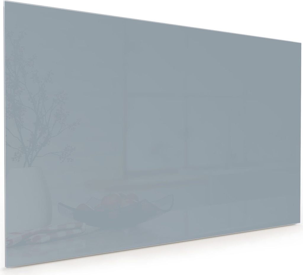 Küchenrückwand Spritzschutz Glas mit Motiv Grauer Hintergrund II 40 x 40 cm