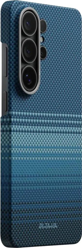 Étui en aramide pour Galaxy S26 Ultra - Coque PITAKA Edge MagSafe Bleue