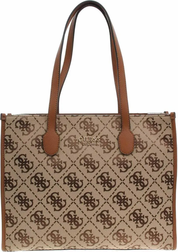 Petit Sac Cabas Guess Silvana Marron - Fini le Désordre dans votre Sac