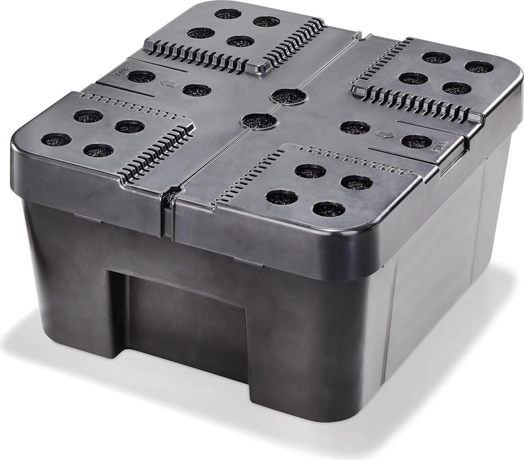 Teichfilter Filterbox XL inkl. Filterschwämme für Solar-Teichpumpen Garten Teichpumpe 101732 Teichfilter