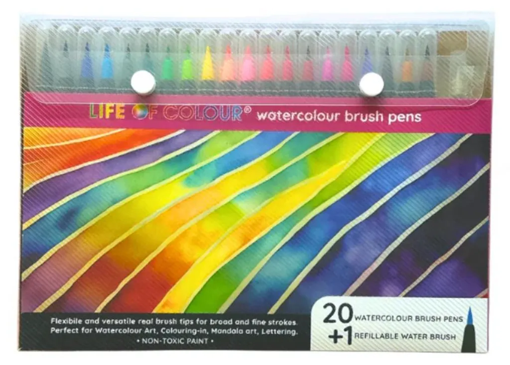 Crayons Aquarelle Life Of Colour à Pointes Souples et Couleurs Riches