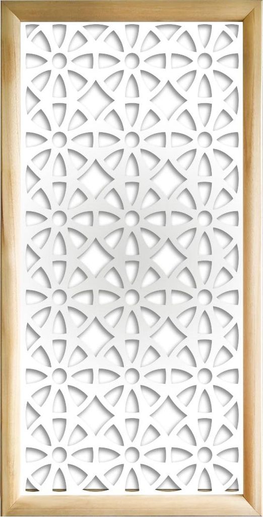 WHEELS - Moduli Decorativi in holz e PVC 47x94 cm weiß