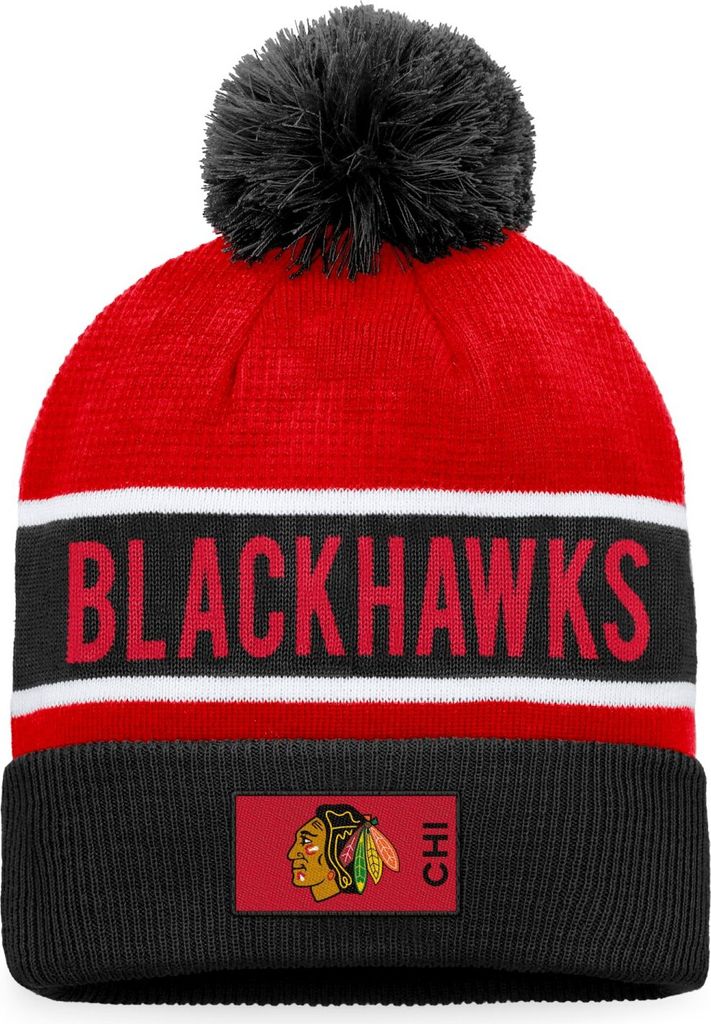 Chicago Blackhawks NHL Fanatics Authentic Pro Game & Train Mütze Rot