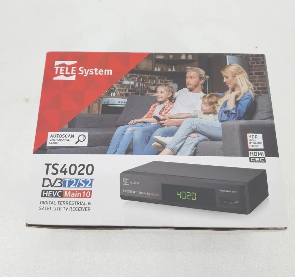 TELE System TS4020 Décodeur Satellite et Terrestre Full HD Noir - 2