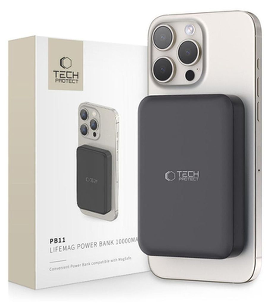 TECH-PROTECT PB11 LIFEMAG MAGSAFE POWERBANK 10000 mAh Produktbild 