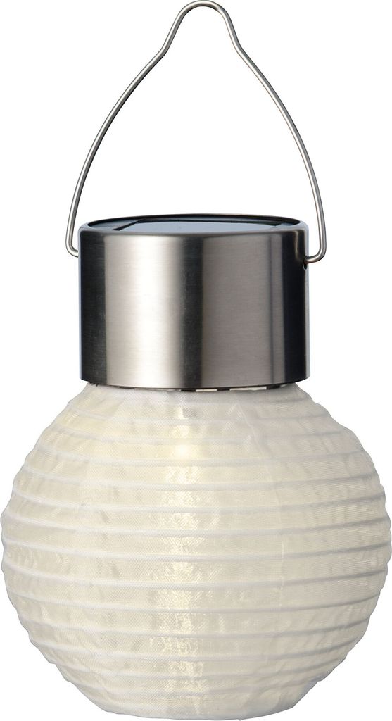 LED solárna záhradná lampa 9,5 cm nylonová biela Obrázok produktu 