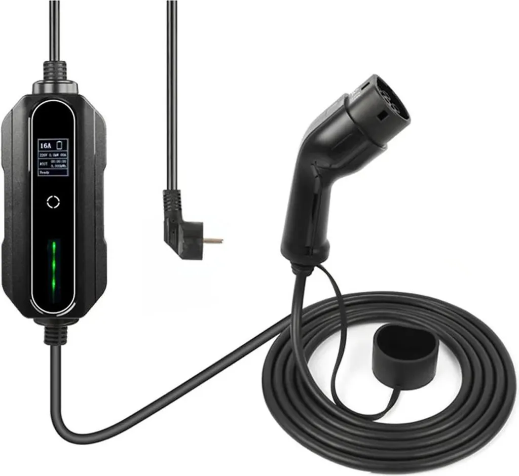 Chargeur voiture électrique IP66 étanche Type 2 courant réglable 5m