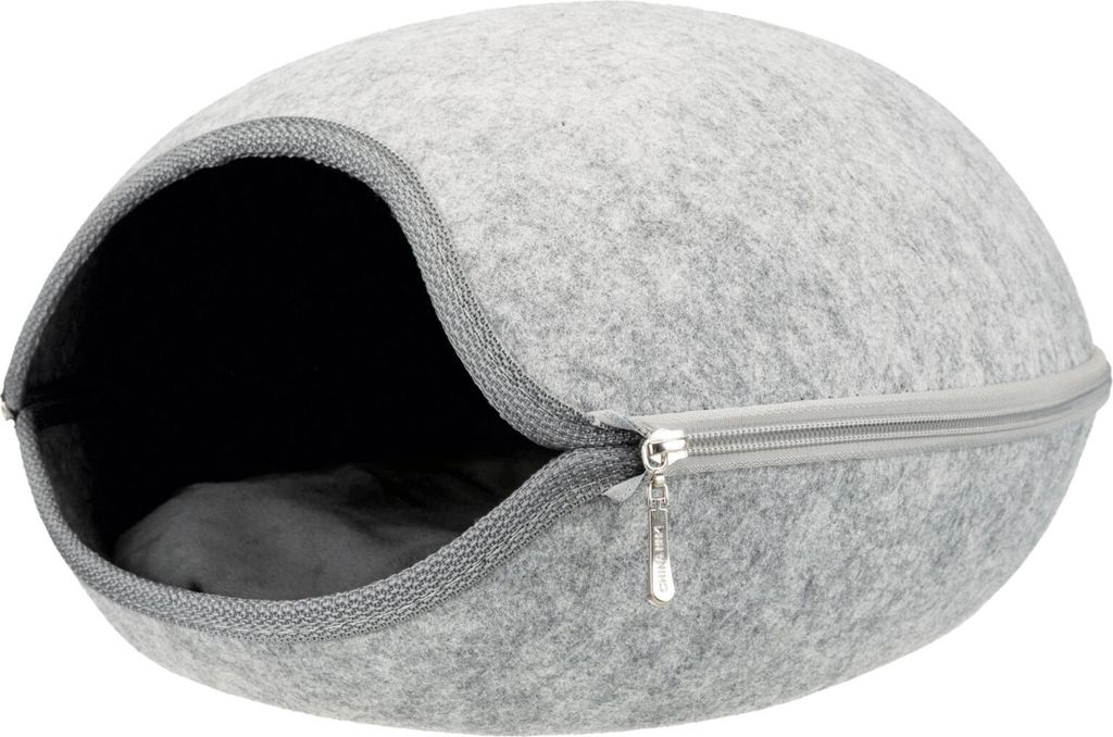 TRIXIE Höhle Luna - hellgrau - 38 × 26 × 44 cm Produktbild 